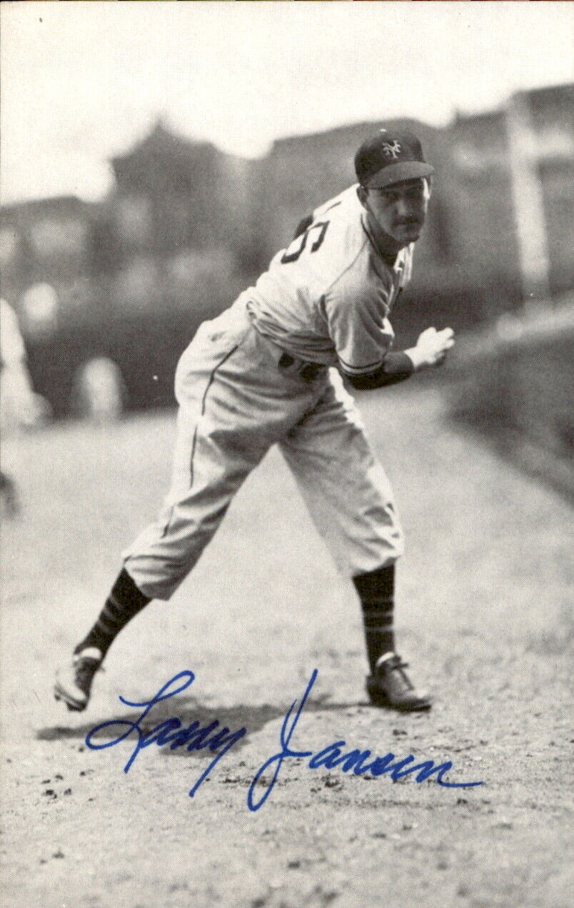 Larry Jansen NY Giants d. 2009 Signed/Autographed 3x5 Photo 178479