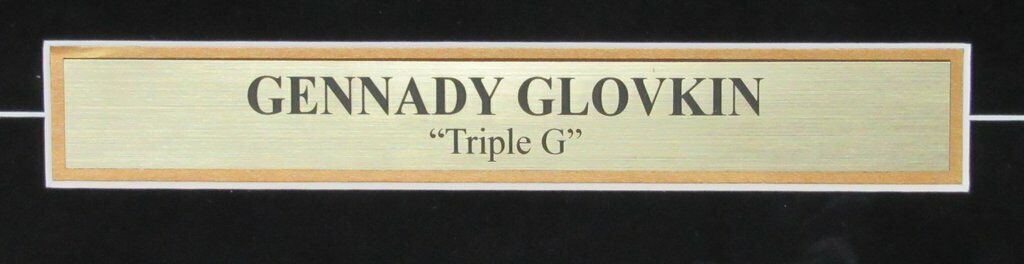 Gennady Glovkin "Triple G" Signed Framed 11x14 inch Color Photo Beckett 139968