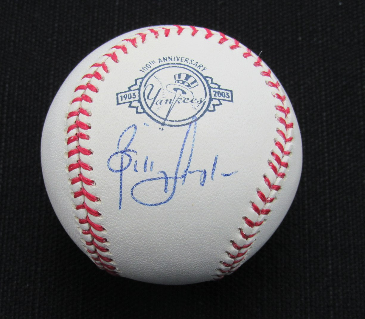 Billy Sample Signed/Auto Yankees 100th OML Baseball JSA 186973