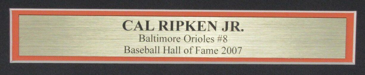 Cal Ripken Jr. HOF Autographed 16x20 Photo Orioles Framed PSA/DNA 180108
