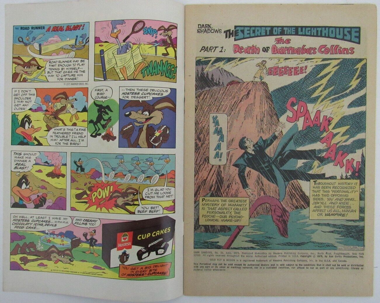 June 1975 Dark Shadows Comic #32 - Gold Key "Secret of the Lighthouse" 163901