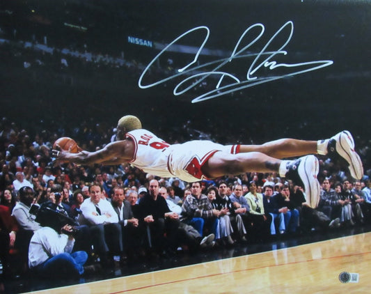 Dennis Rodman HOF Signed/Autographed 16x20 Photo Chicago Bulls Beckett 190310
