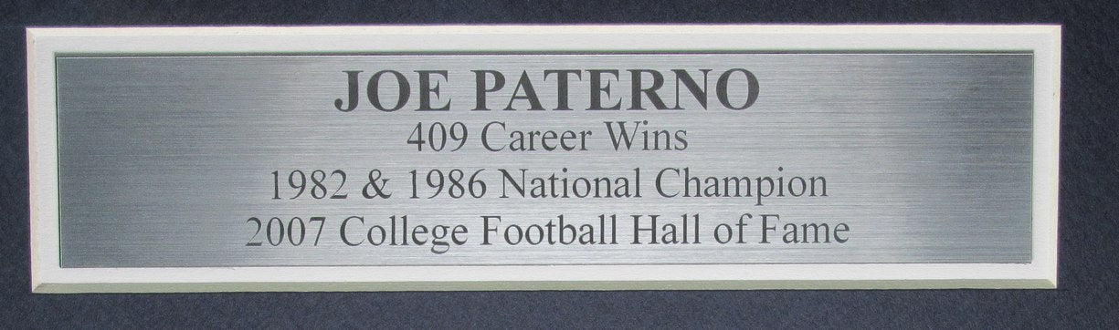 Joe Paterno Autographed Jersey Penn State Framed JSA with Full LOA 188611