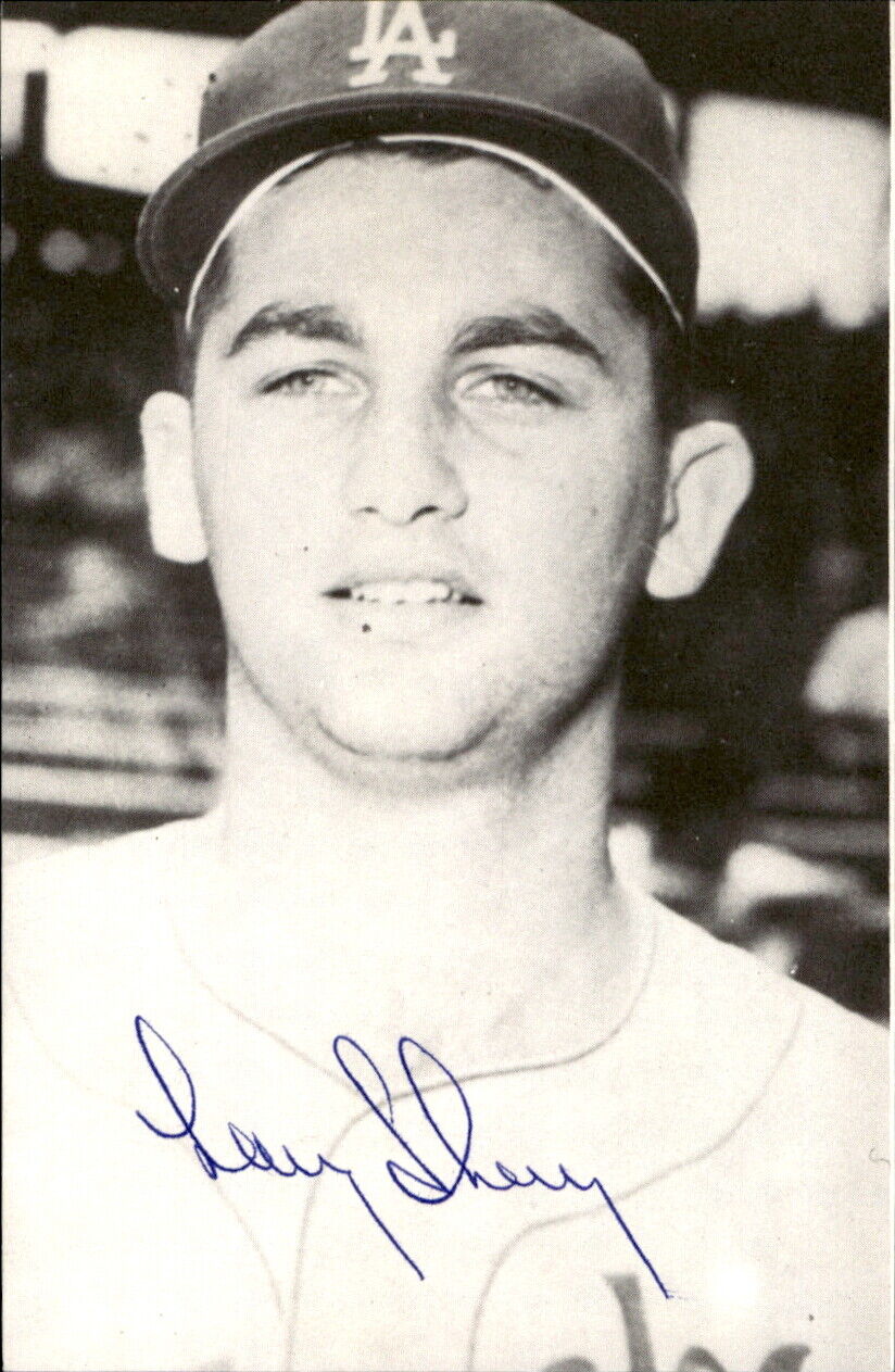 Larry Sherry LA Dodgers d. 2006 Signed/Autographed 3x5 Photo 178799