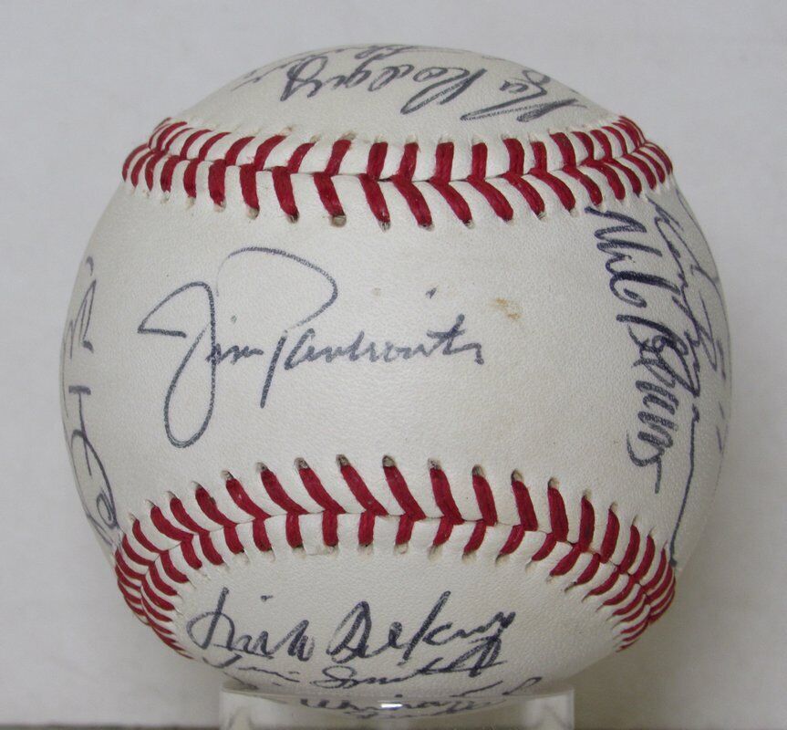 1992 Team Autographed Rawlings OEL Baseball New Britain Red Sox