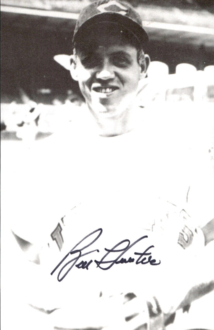 Billy Hunter Indians Signed/Autographed 3x5 Photo 178475