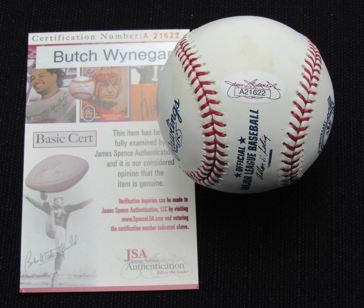 Butch Wynegar Signed/Auto Yankees 100th OML Baseball JSA 186897