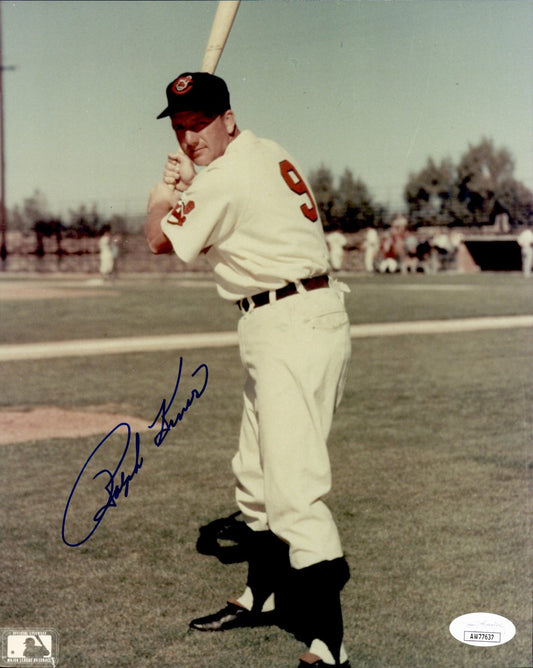 Ralph Kiner HOF Signed/Autographed 8x10 Photo Cleveland Indians JSA 191354