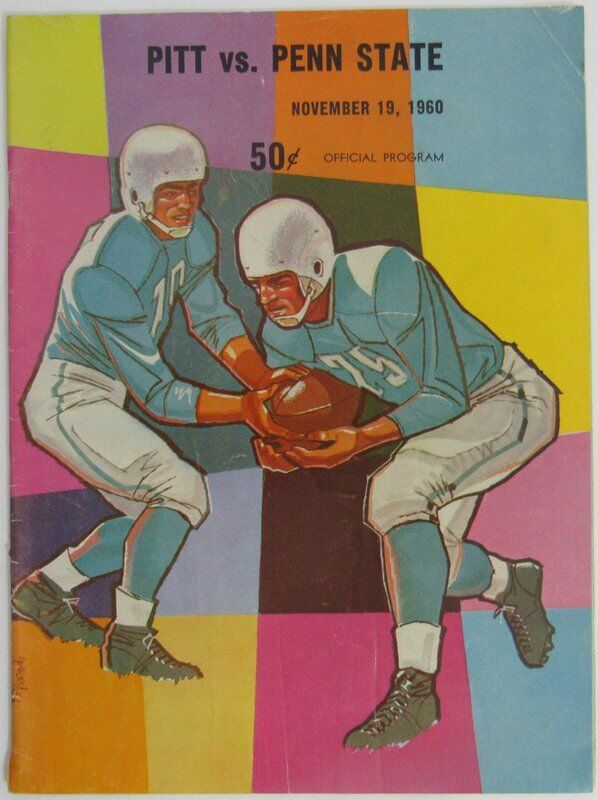 1960 Pitt vs. Penn State Nittany Lions Football Program 137699