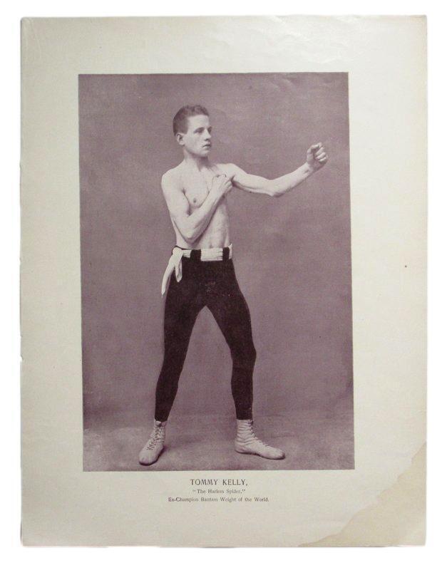 Tommy Kelly"The Harlem Spider" 1895 Boxing Gladiators 11x15 Supplement Poster