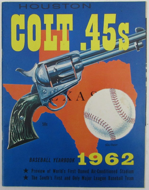 1962 Houston Colt 45's Inaugural Baseball Yearbook Staub, Guisti, Shantz 188427