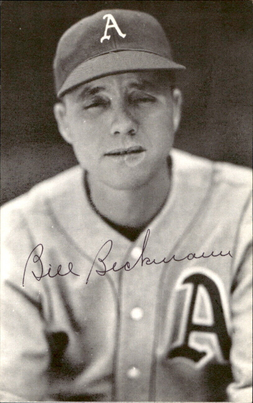 Bill Beckmann Athletics d. 1990 Signed/Autographed 3x5 Photo 177948