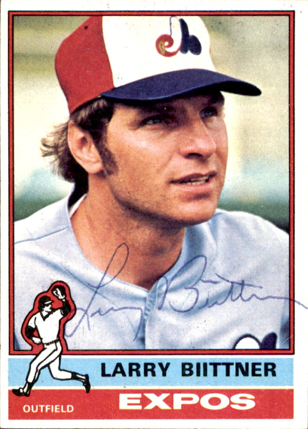 Larry Biittner Autographed 1976 TOPPS Card #238 Montreal Expos 183401
