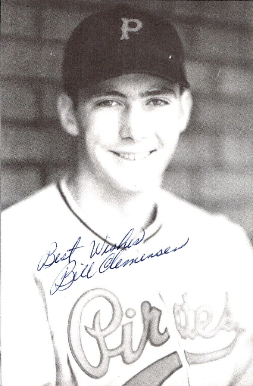 Bill Clemensen Pirates d. 1994 Signed/Autographed 3x5 Photo 178131