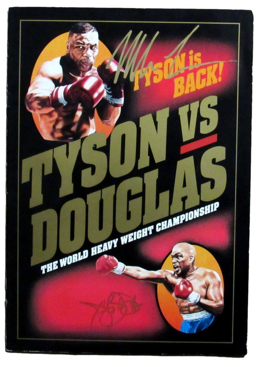 Mike Tyson/Buster Douglas Signed Tokyo, Japan On Site Program JSA 167654