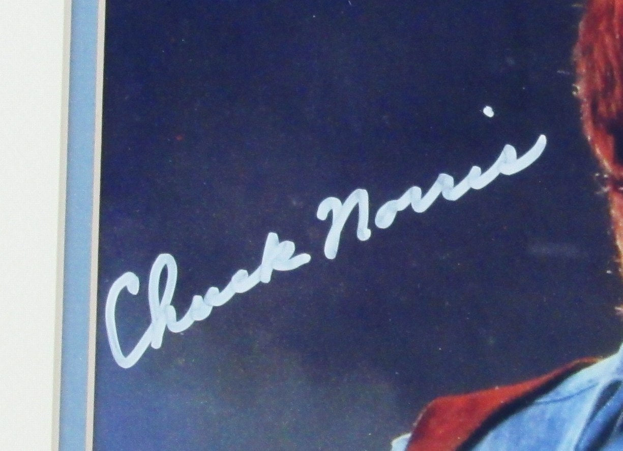 Chuck Norris "Matt Hunter" Signed/Autographed 11x14 Photo Framed JSA 189988