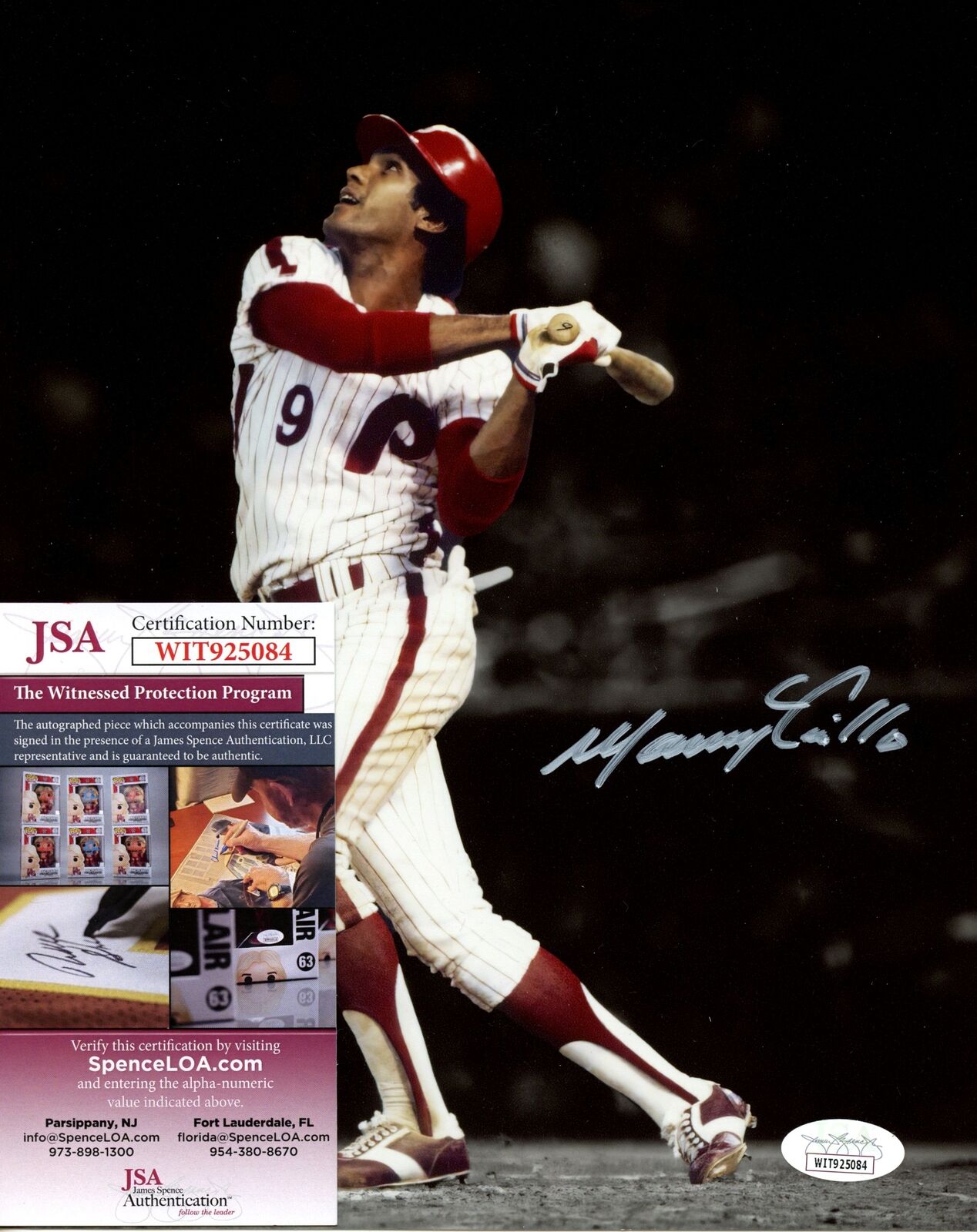 Manny Trillo Philadelphia Phillies Signed/Autographed 8x10 Photo JSA 167290