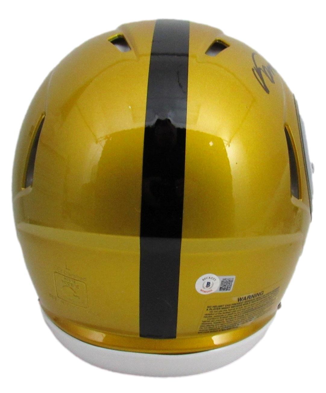 Franco Harris Signed Steelers Full Size Flash Authentic Helmet Beckett 165184