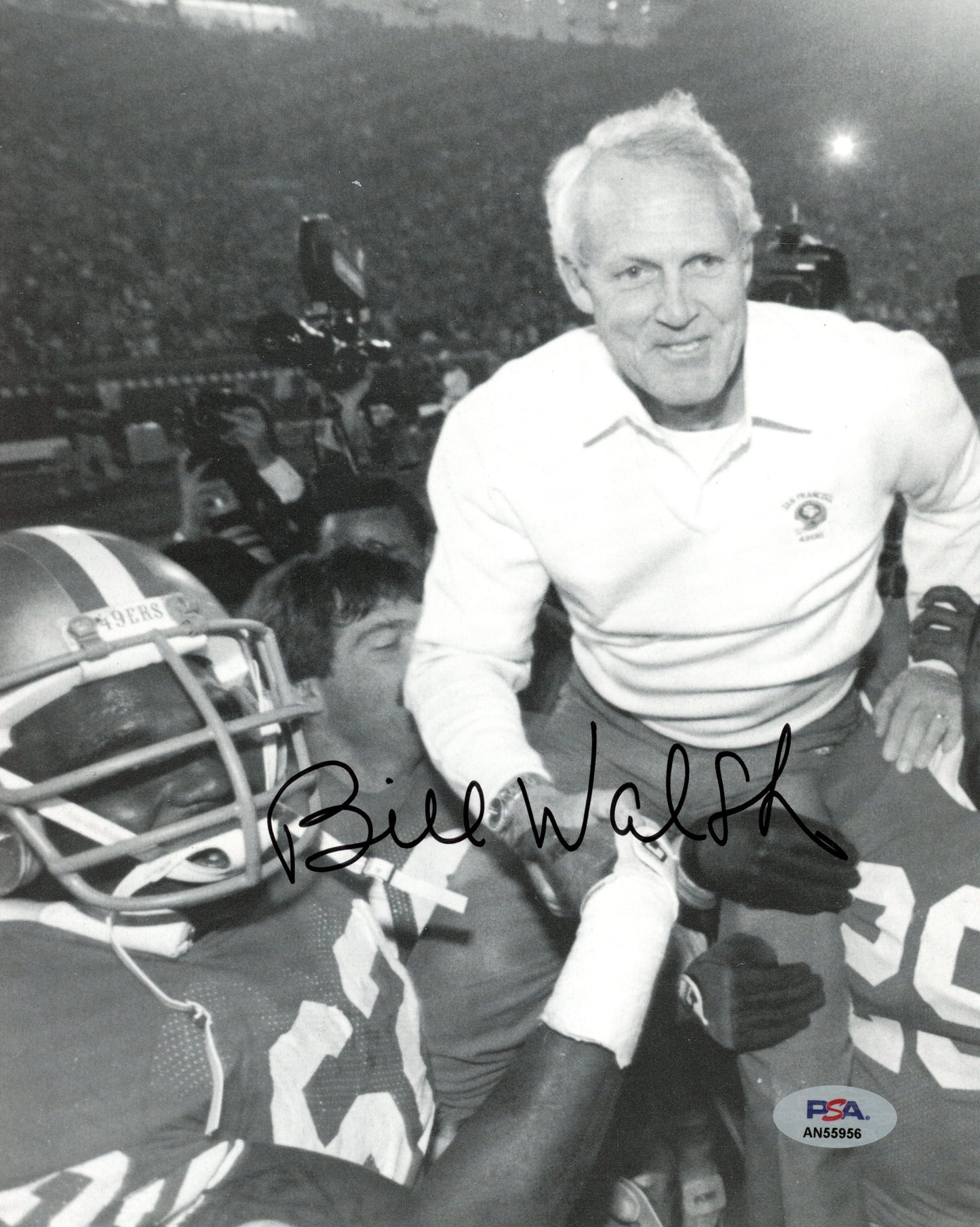 Bill Walsh HOF Signed/Auto 8x10 Magazine Photo San Francisco 49ers PSA/DNA 188082