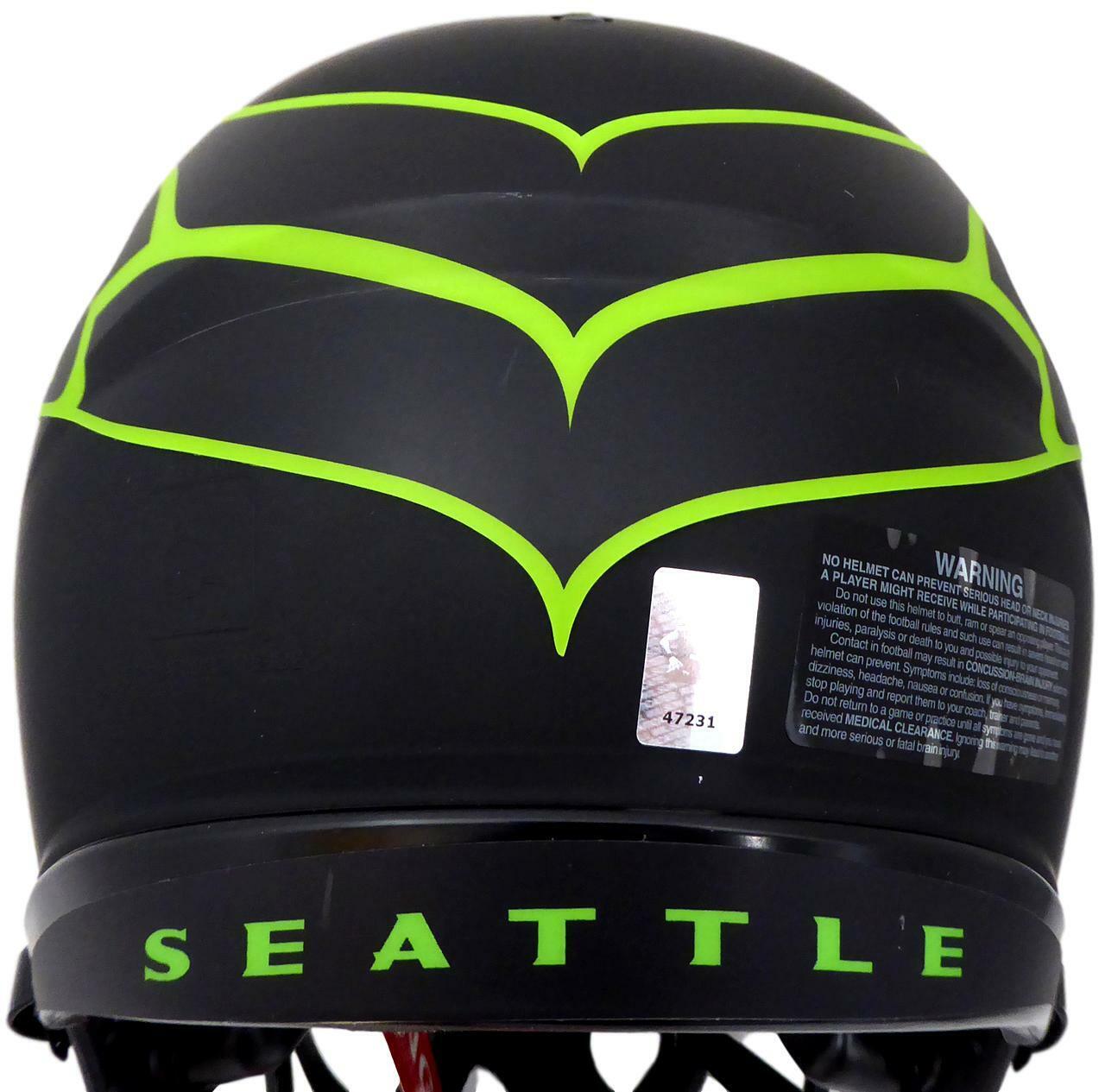 Russell Wilson Signed Seahawks Eclipse Full size Authentic Helmet RW Holo 154074