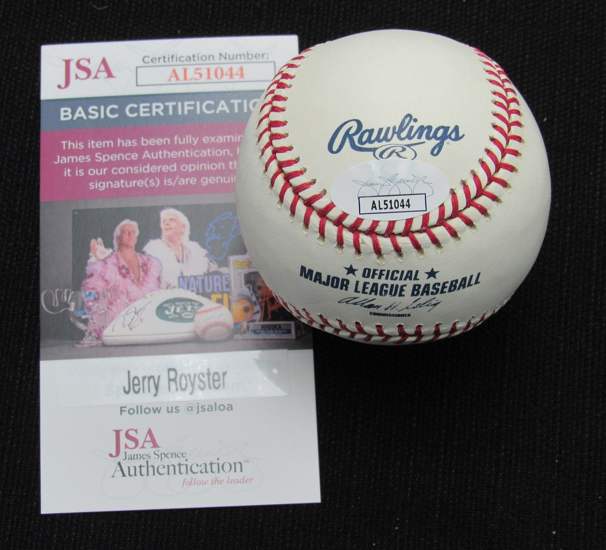 Jerry Royster Signed/Auto Yankees 100th OML Baseball JSA Inscr 186889