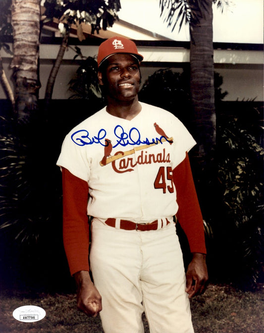 Bob Gibson HOF Signed/Autographed 8x10 Photo St. Louis Cardinals JSA 191444