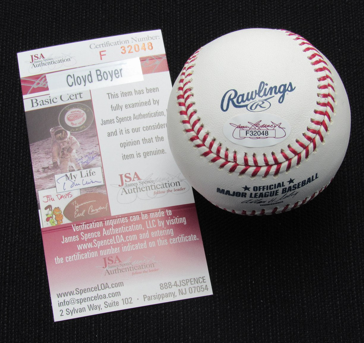 Cloyd Boyer Signed/Auto Yankees 100th OML Baseball JSA 186918