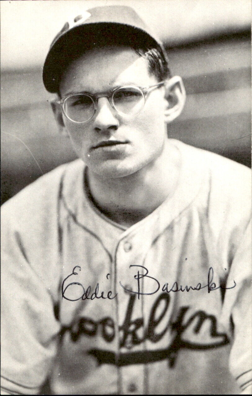 Eddie Basinski Brooklyn Dodgers Signed/Autographed 3x5 Photo 177938