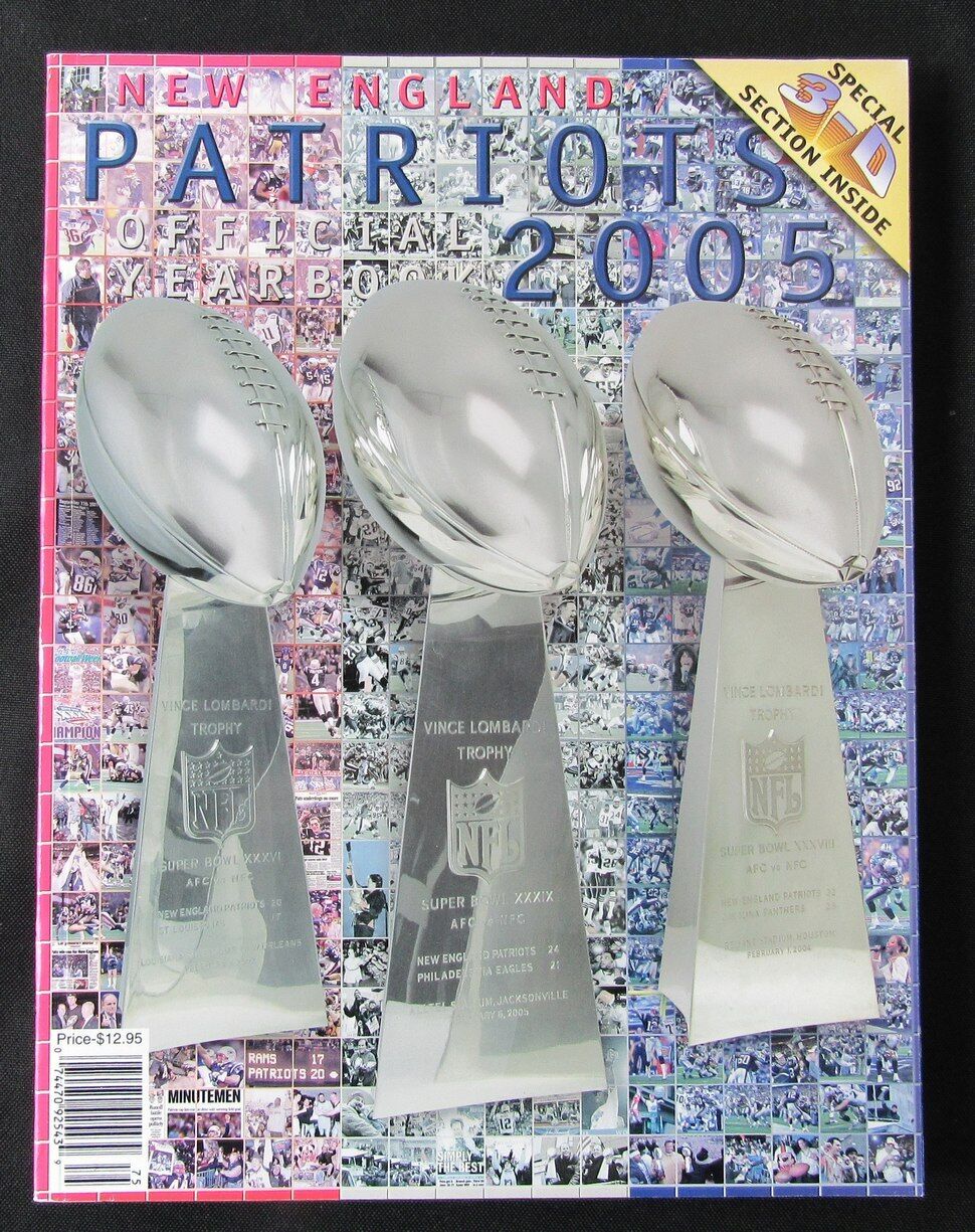 2005 New England Patriots Yearbook Tom Brady 176473