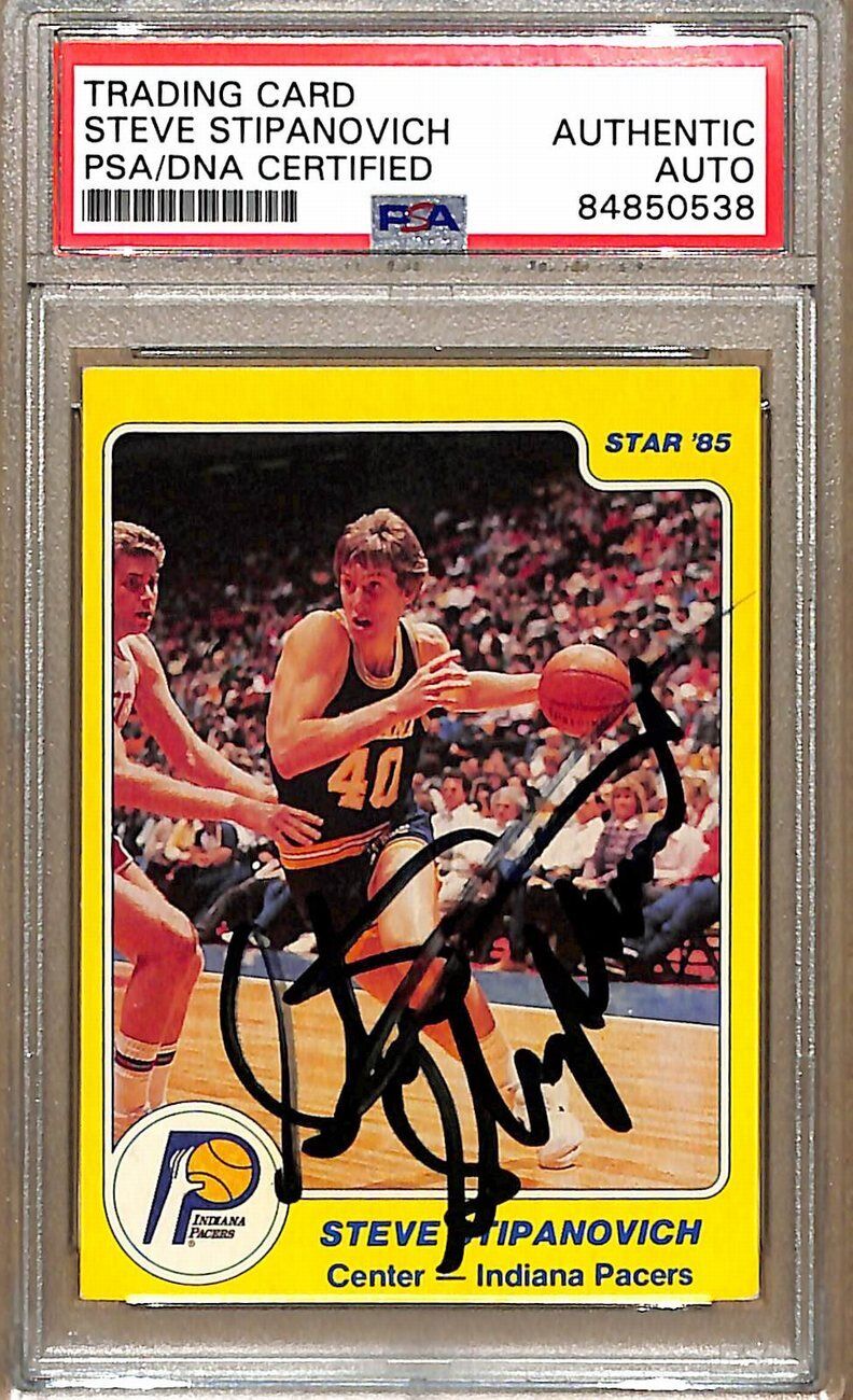 1984-85 Star Company #60 Steve Stipanovich Pacers Signed Card PSA/DNA 178835