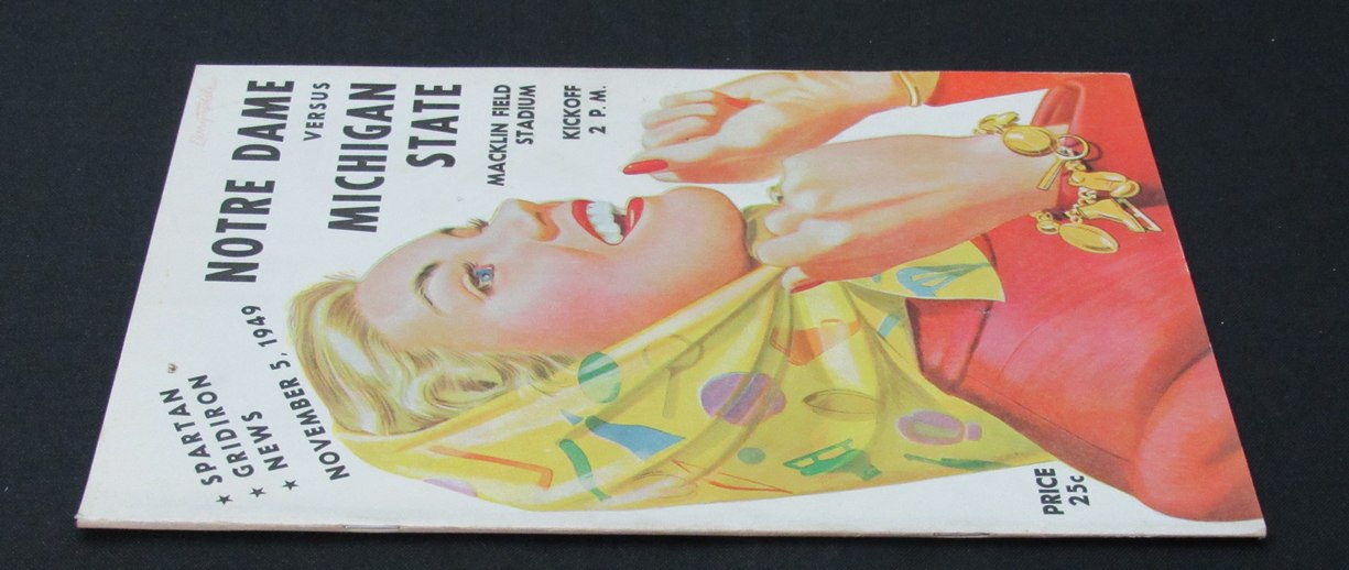 11/5/1949 Notre Dame vs. Michigan State Program 185942