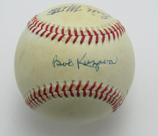 1950's New York Yankees Multi  Autographed/Signed OAL Baseball Shantz/B. Miller