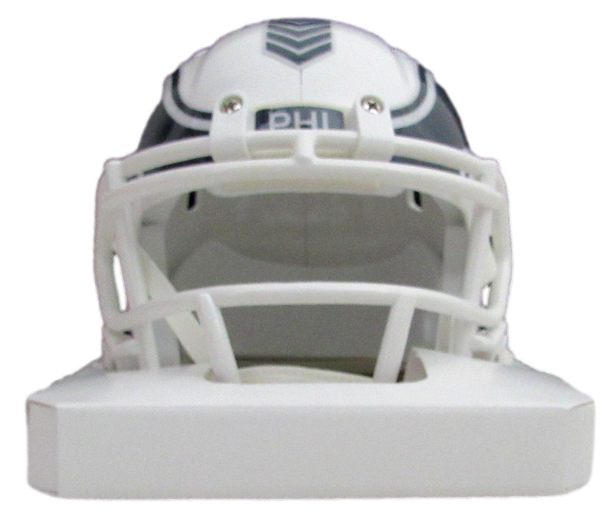 Saquon Barkley Signed Eagles 2024 Salute to Service Mini Helmet Beckett 191834