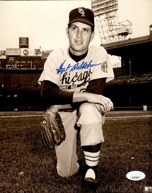 Hoyt Wilhelm HOF Signed/Autographed 8x10 Photo Cleveland Indians JSA 191087