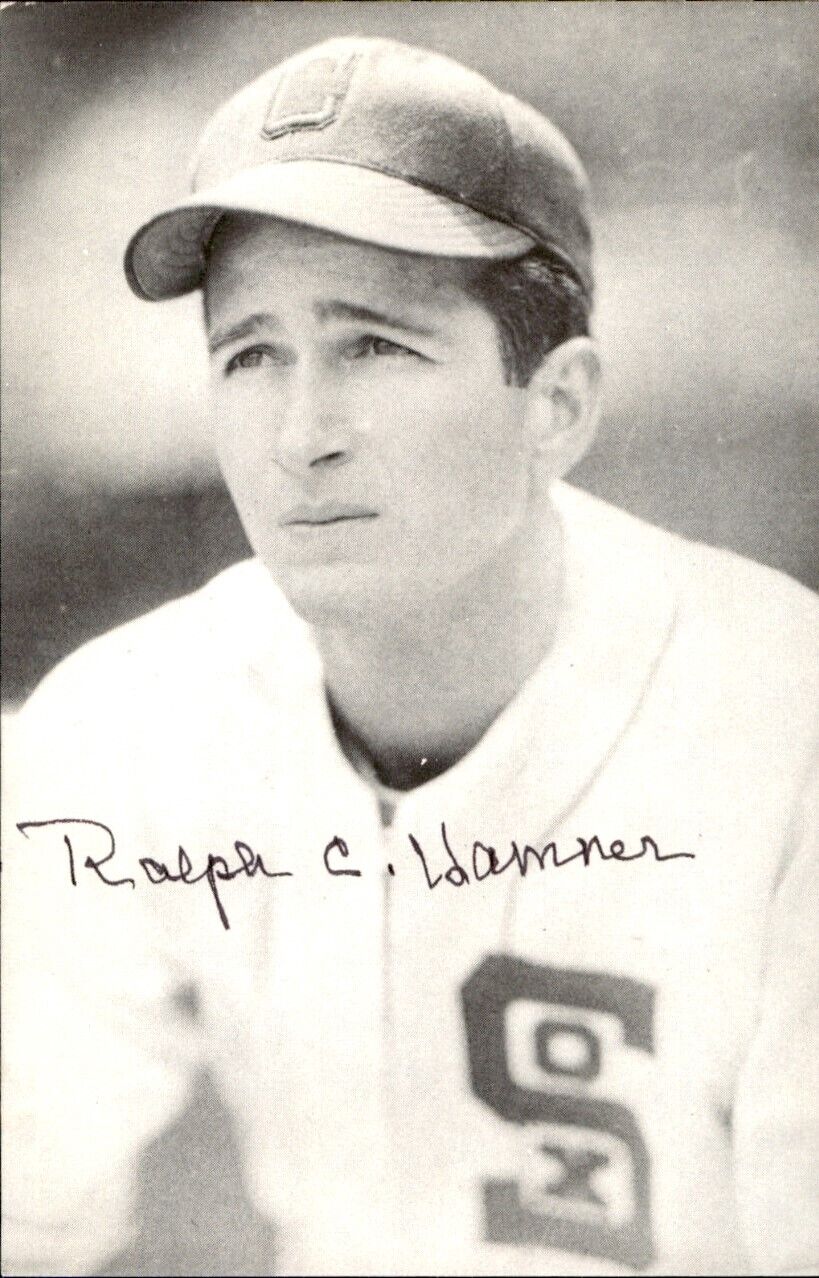 Ralph Hamner White Sox d. 2001 Signed/Auto 3x5 Photo 178429