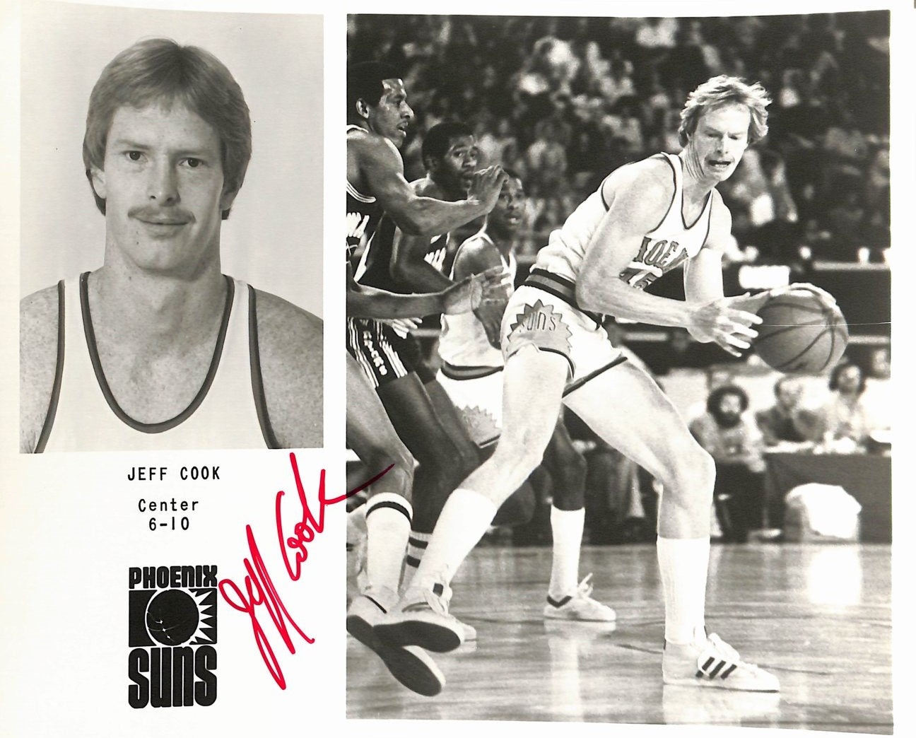 Jeff Cook Suns Vintage Team Issued Signed/Auto 8x10 Photo 189085