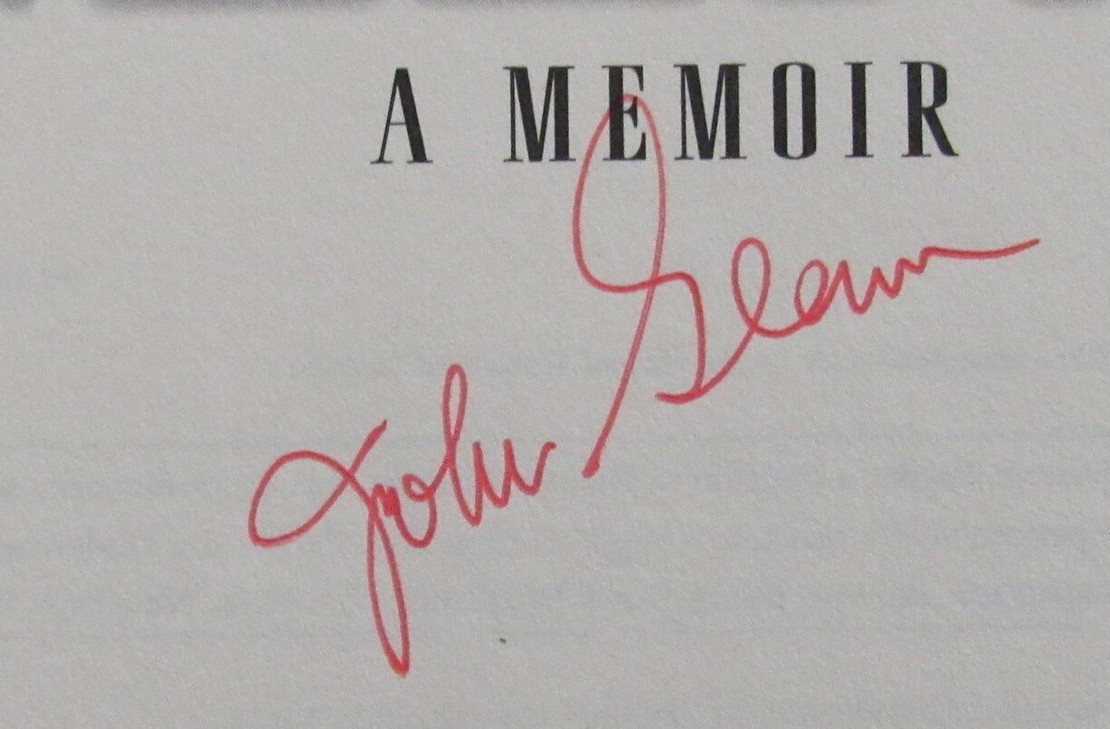 Astronaut John Glenn Autographed Book Senator "A Memoir" JSA