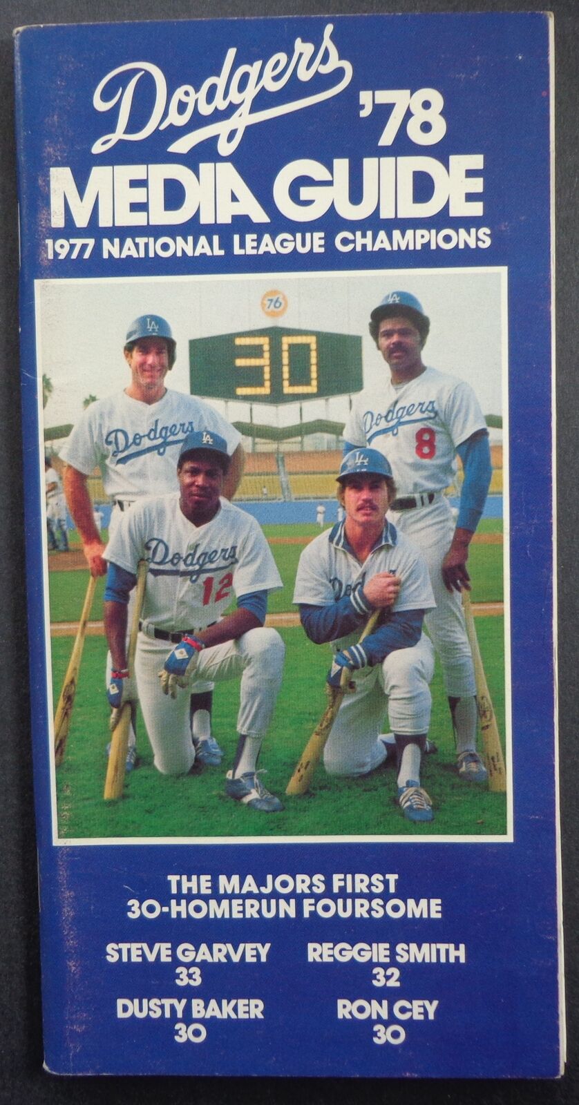 1978 Los Angeles Dodgers Media/Press Guide Garvey/Smith on the Cover 178014
