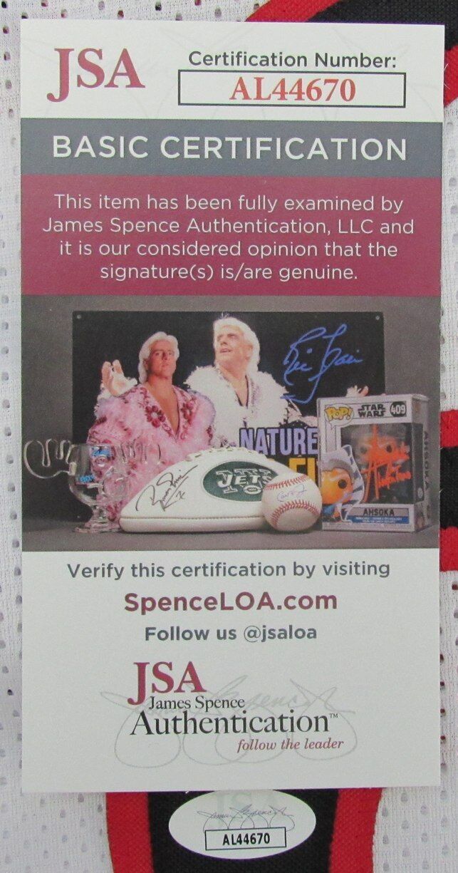 Allen Iverson HOF Autographed White Custom Basketball Jersey 76ers JSA 181148