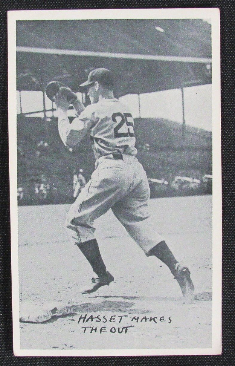 1936 National Chicle Baseball Fine Pen Premium R313 Buddy Hassett Dodgers
