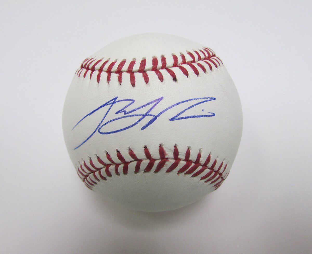 T.J. Rivera Pirates, Mets Signed/Autographed OML Baseball JSA 138478