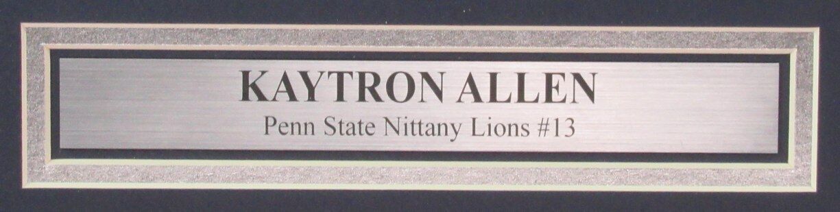 Kaytron Allen Autographed 16x20 Photo Penn State Framed PSA/DNA 177476