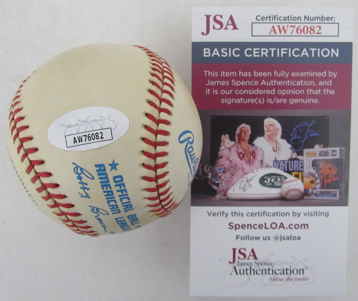 Brian Doyle Signed/Autographed OAL Baseball New York Yankees JSA 192444