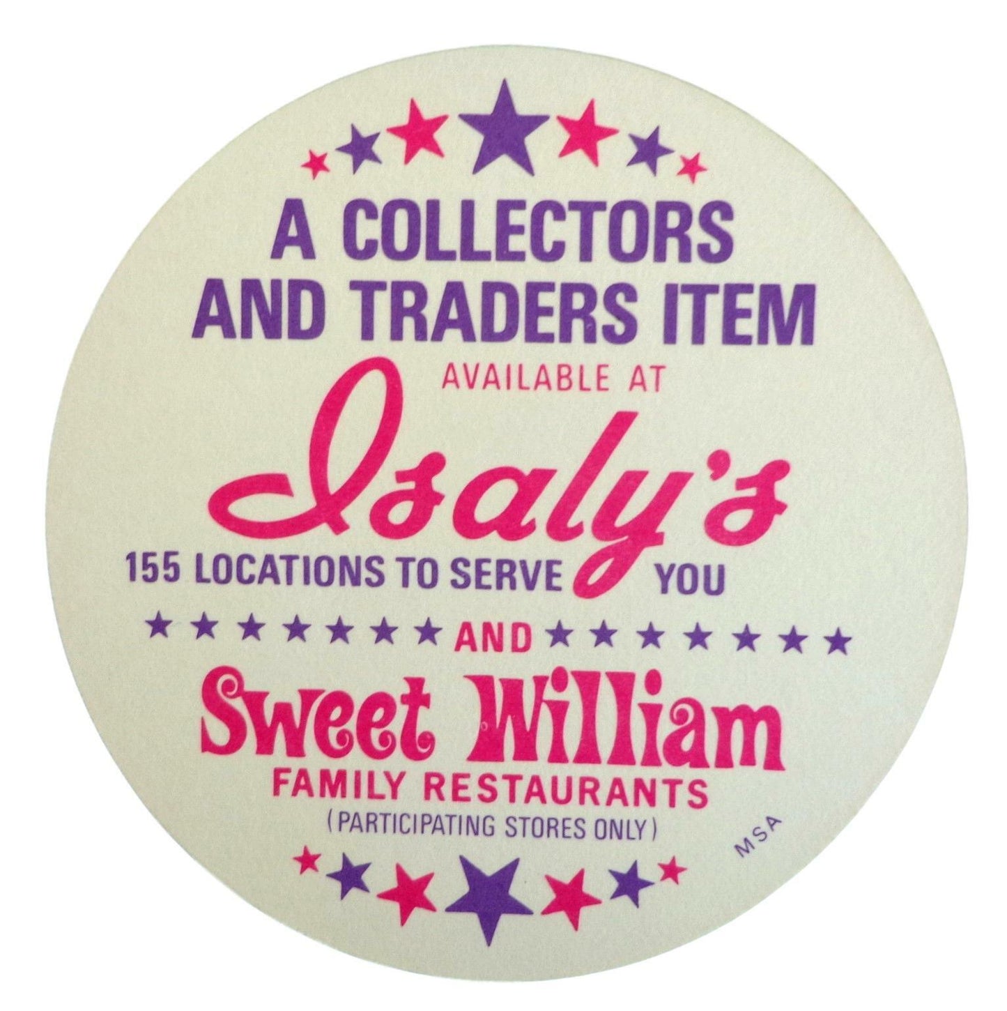 Lot of 25 - 1976 MSA Isaly's Discs John Mayberry Royals Gem Mint 153992