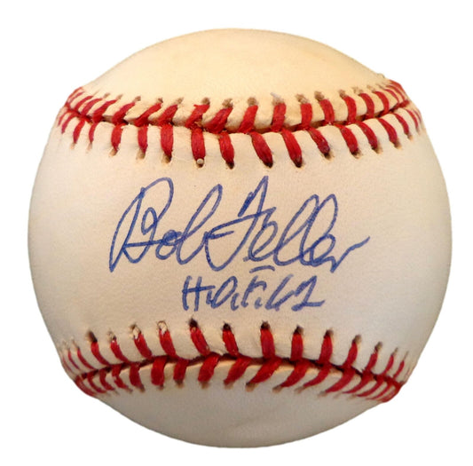 Bob Feller HOF Autographed/Inscribed OAL Baseball Cleveland Indians JSA 180399
