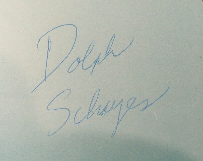 Dolph Schayes HOF Syracuse Nationals Signed/Autographed 8x10 Photo JSA 158492