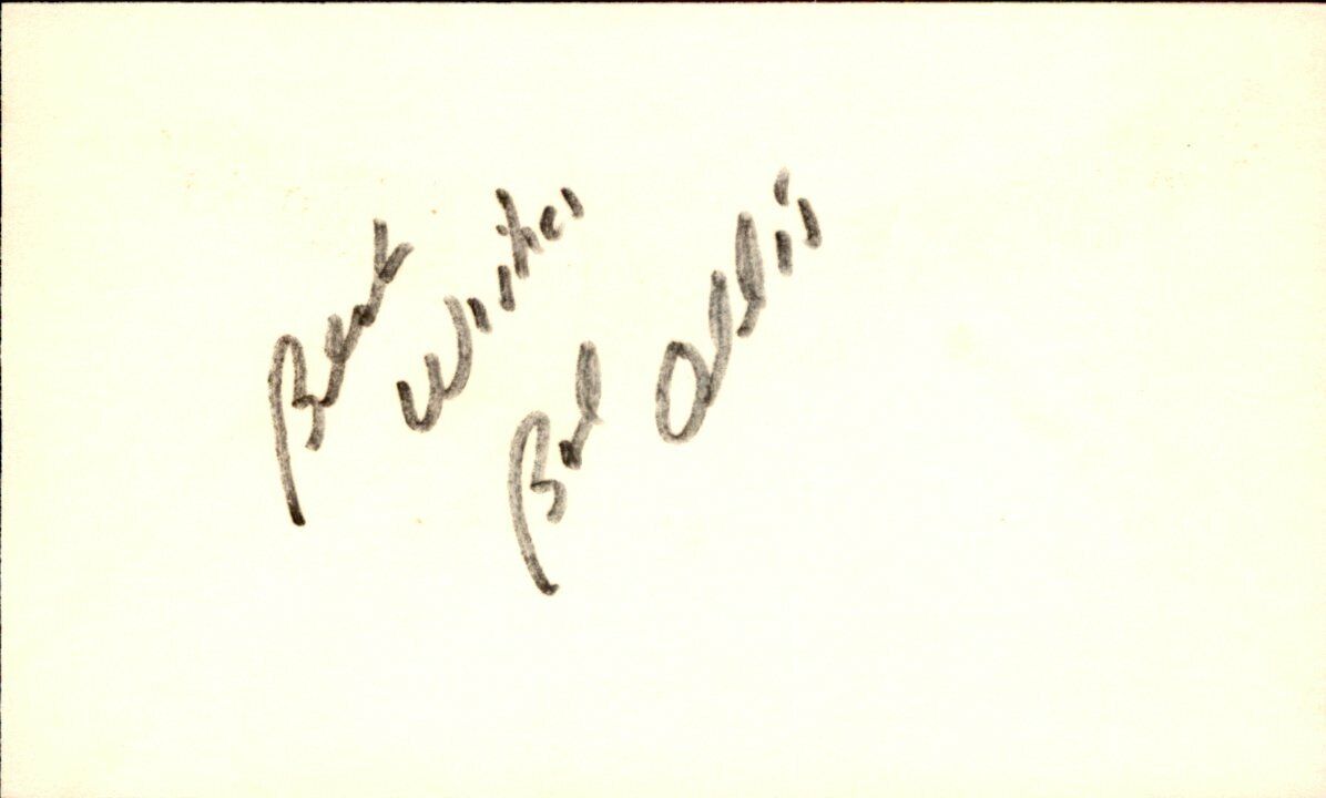 Bob Oldis Phillies/Pirates/Marlins Signed/Autographed 3x5 Index Card 162532