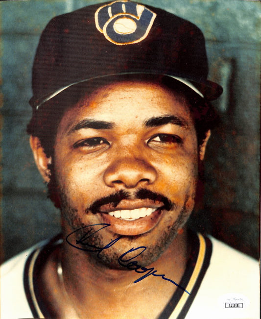 Cecil Cooper Signed/Autographed 8x10 Photo Milwaukee Brewers JSA 190194