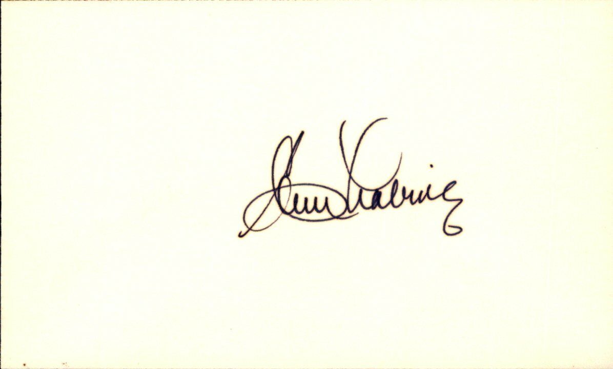 Clem Labine Brooklyn Dodgers d.2007 Signed/Autographed 3x5 Index Card 162493