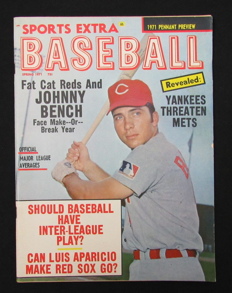 1971 Sports Extra Baseball Magazine Johnny Bench HOF Reds Cover 185554